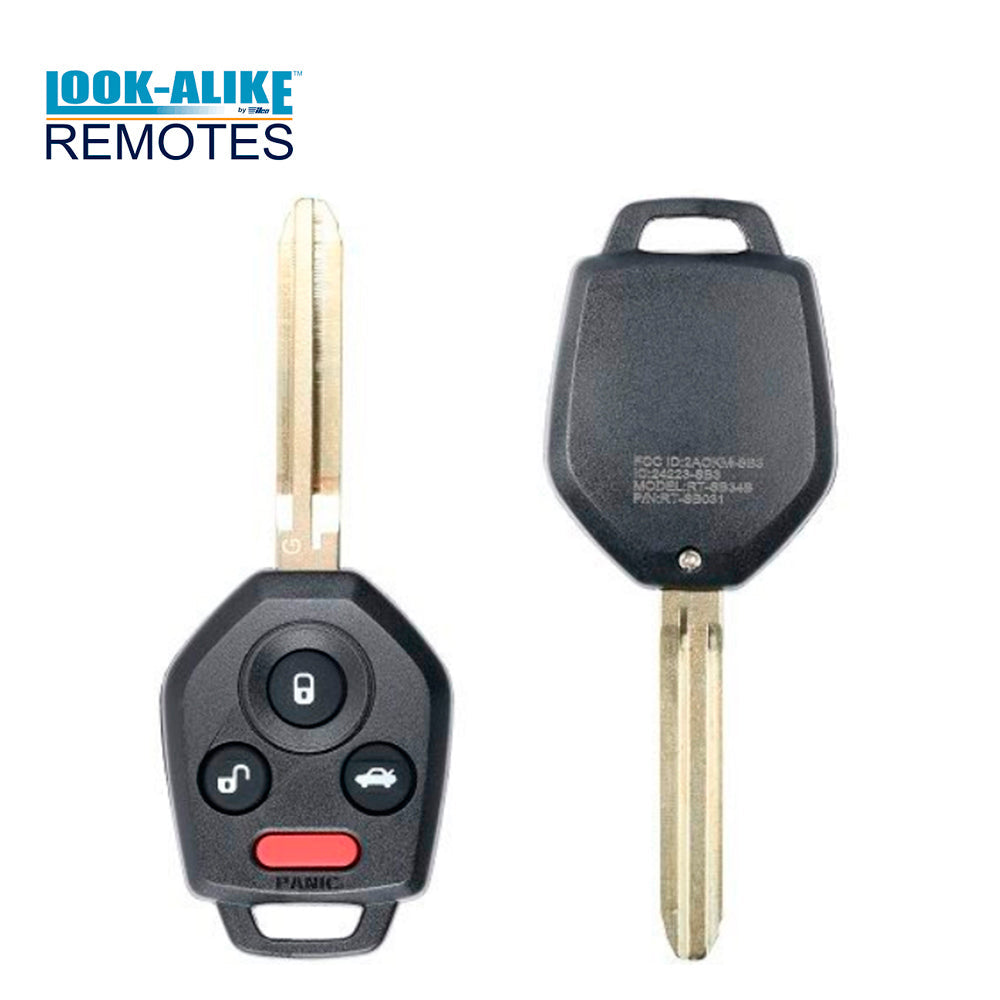 2012 - 2019 Subaru Remote Head Key 4B FCC# CWTWBU766 - 433 MHz - Canadian Vehicles Only