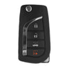 2017 Toyota Sequoia Flip Key 4 Buttons Fob FCC# GQ43VT20T - H Chip - Aftermarket