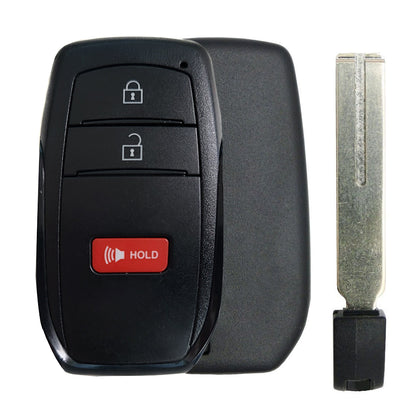 2023 Toyota Corolla Cross Smart Key Fob 3 Buttons FCC# HYQ14FBW - Aftermarket