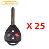 2007 - 2011 Toyota Camry Remote Head Key 4B FCC# HYQ12BBY / HYQ12BDC (25 Pack)