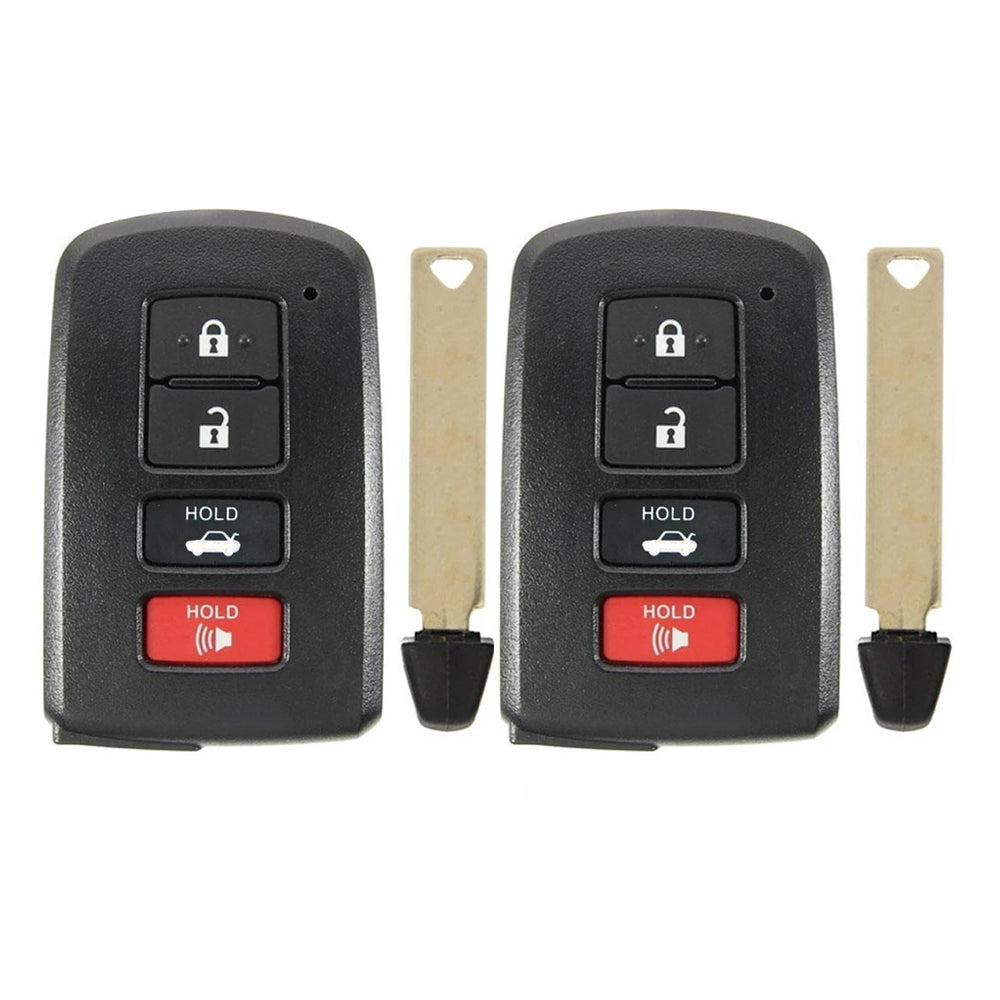 2012 - 2020 Toyota Smart Prox Remote Key 4B FCC# HYQ14FBA - 0020 (2 Pack)