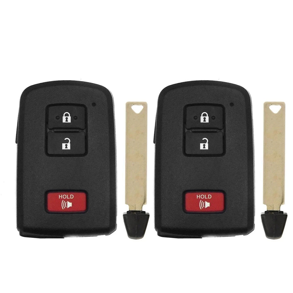 2012 - 2019 Toyota Smart Prox Remote Key 3B FCC# HYQ14FBA / 0020 (2 Pack)