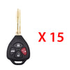2010 - 2013 Toyota Corolla Remote Head Key 4B FCC# GQ4-29T - G Chip (15 Pack)