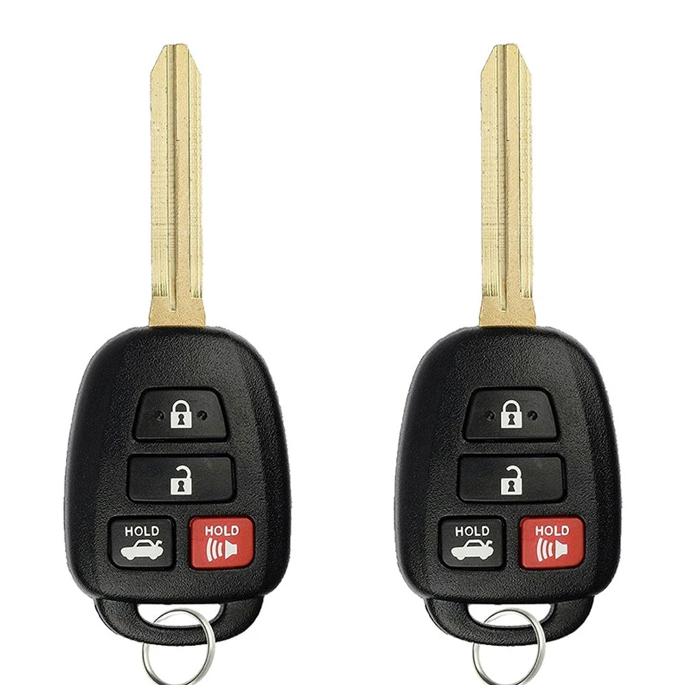 2014 - 2019 Toyota Corolla Remote Key 4B FCC# HYQ12BEL (2 Pack)