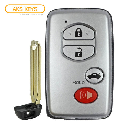 2008 Toyota Camry Smart Key 4B FCC# HYQ14AAB (Silver)