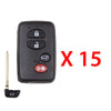 2007 - 2014 Toyota Highlander Smart Prox. Key 4B FCC# HYQ14AAB (15 Pack)