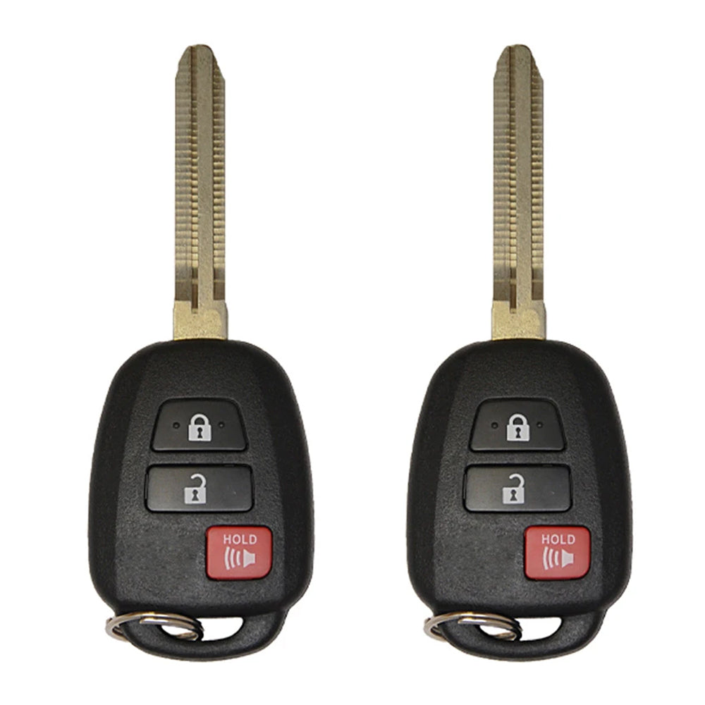 2014 - 2019 Toyota Remote Head Key 3B FCC# HYQ12BDM (2 Pack)