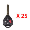 2011 Toyota Camry Remote Head Key 4B FCC# HYQ12BBY / HYQ12BDC (25 Pack)