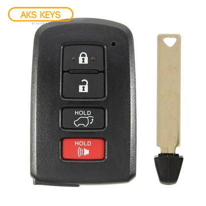 2014 Toyota Highlander Smart Key 4B FCC# HYQ14FBA - 2110 AG