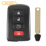 2017 Toyota Highlander Smart Key 4B FCC# HYQ14FBA - 2110 AG
