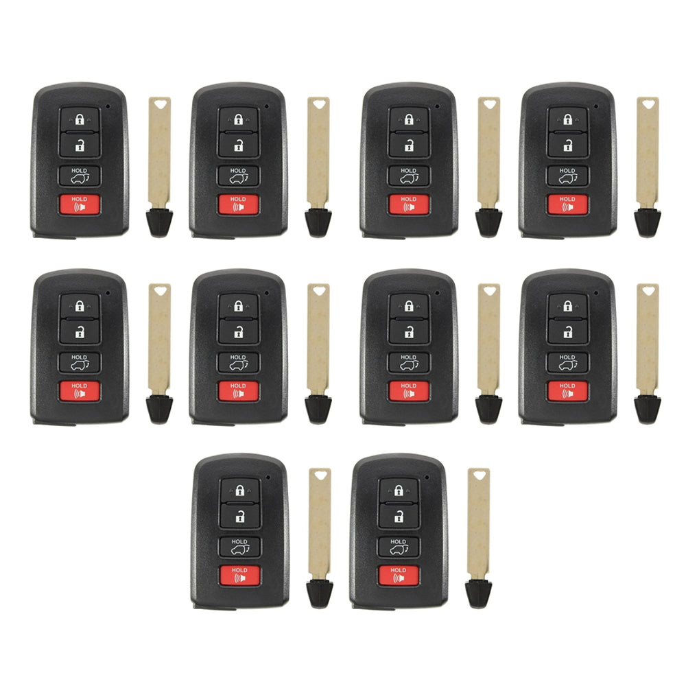 2014 - 2020 Toyota Smart Prox. Remote Key 4B FCC# HYQ14FBA - 2110 AG (10 Pack)