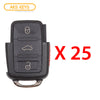 1999 - 2012 Volkswagen Flip Key - Remote Part 4B Part# 1J0 959 753DC / AM (25 Pack)