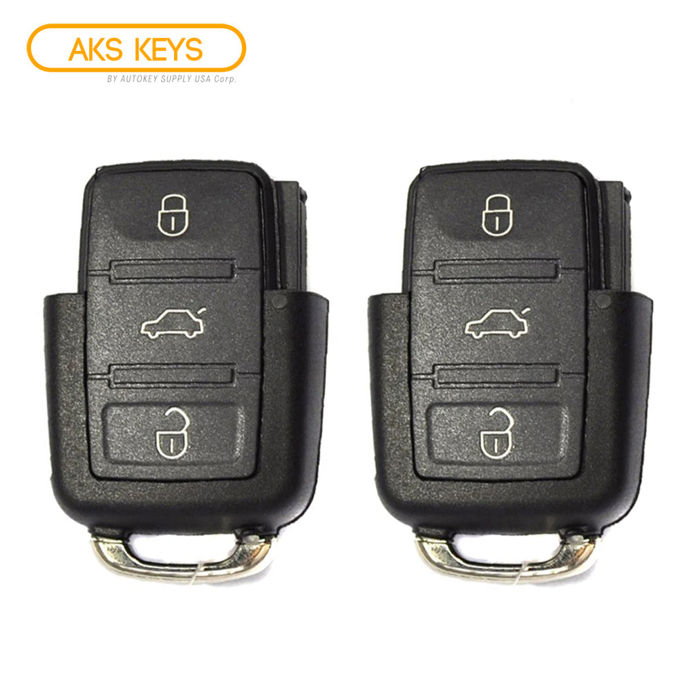 2006 - 2009 Volkswagen Flip Key - Remote Part 4B Part# 1K0959753H (2 Pack)