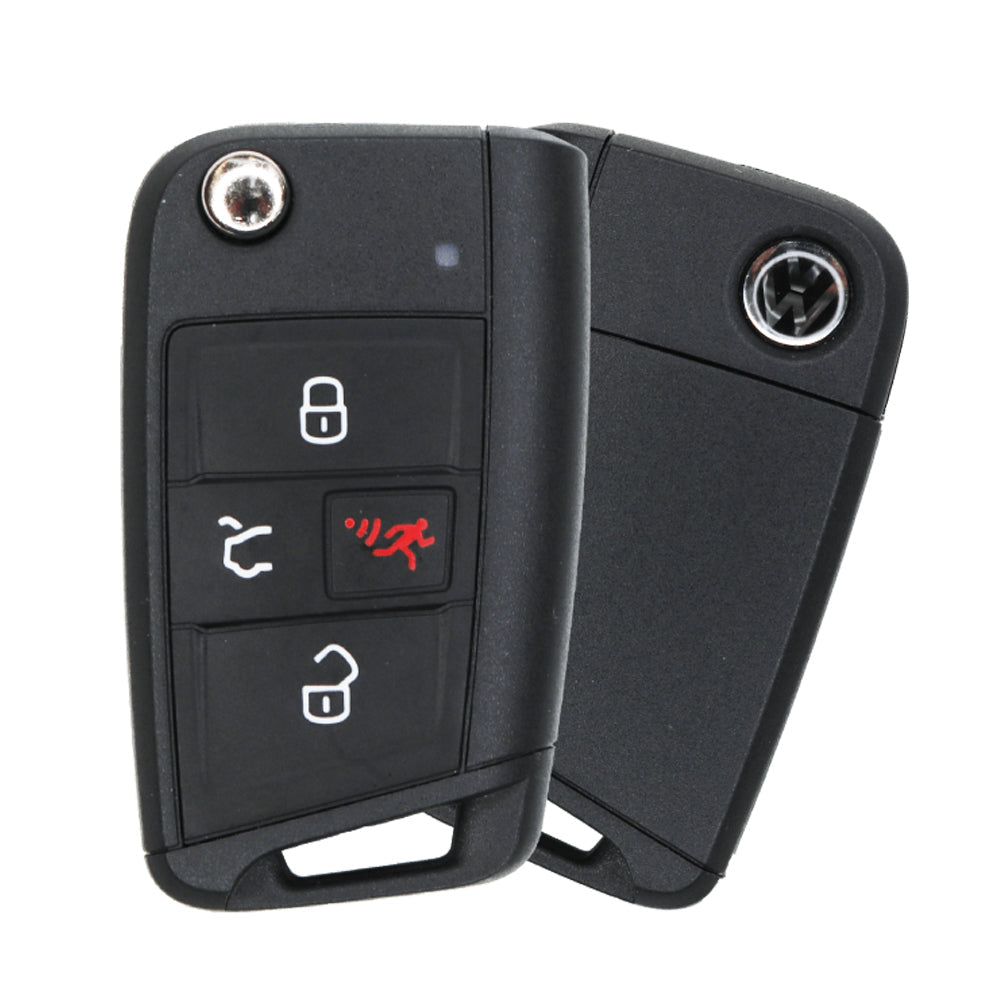 2015 - 2021 Volkswagen Flip Key Fob W/ Comfort Access 4B FCC# NBGFS12P01 - 5G0-959-752-BE