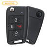 Remote Flip Key Fob W/Comfort Access Compatible with Volkswagen 2015 2016 2017 2018 2019 4B FCC# NBGFS12P01