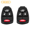 2004 - 2012 Chrysler Dodge Remote Rubber Pad Buttons 4B (2 Pack)