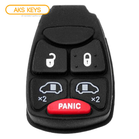 2-Pack Replacement Remote Key Fob Rubber Button Pad For GMC, Chevy, Cadillac (2003-2007 Models)