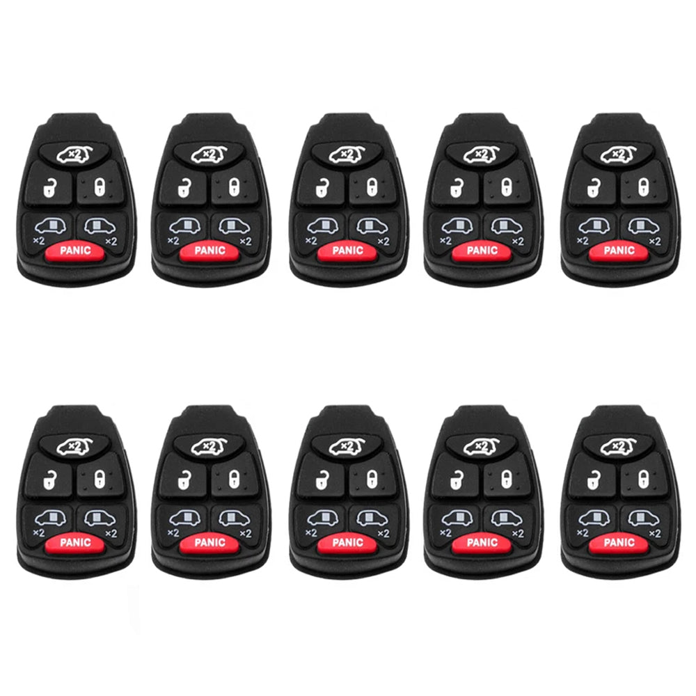 2004 - 2007 Chrysler Remote Rubber Pad Buttons 6B (10 Pack)