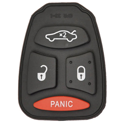 2004 - 2009 New Remote Control Key Keyless Fob Rubber Pad Buttons For Chrysler Dodge Jeep 4B