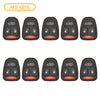 2004 - 2009 New Remote Control Key Keyless Fob Rubber Pad Buttons For Chrysler Dodge Jeep 4B (10 Pack)