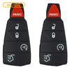 New Remote Fobik Key Keyless Fob Rubber Pad Buttons For Grand Cherokee & Commander 5B (2 Pack)