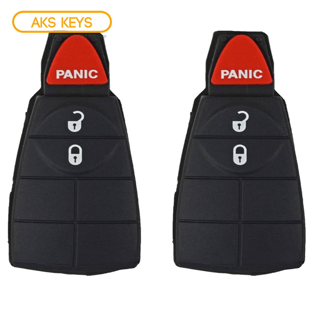 New Remote Fobik Key Keyless Fob Pad Buttons For Caravan Town & Country 3B (2 Pack)