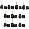 New Remote Key Fob Replacement Rubber Case Housing Blade Shell Notch 4 track (10 Pack)