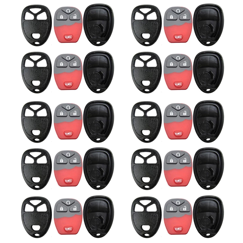 2007 - 2017 Buick Chevrolet GMC Saturn Remote Control Shell 4B (10 Pack)