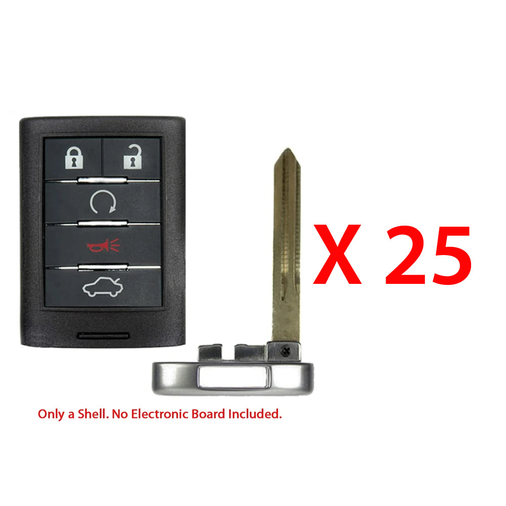 2008 - 2014 Cadillac Smart Key Shell (25 Pack)