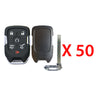 2015 - 2020 Chevrolet GMC Smart Key Shell 6B Compatible with FCC# HYQ1AA (50 Pack)