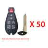 2008 - 2016 Chrysler Town & Country Remote Shell 7B for FCC # M3N5WY783X - IYZ-C01C (50 Pack)