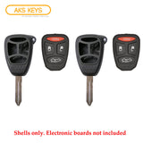 2004 - 2009 Chrysler Jeep Remote Key Shell 4B LP (2 Pack)