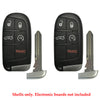 New Smart Prox Replacement Remote Keyless Case Shell Housing for Chrysler Dodge Jeep 5B (2 Pack)
