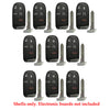 New Smart Prox Replacement Remote Keyless Case Shell Housing for Chrysler Dodge Jeep 5B (10 Pack)