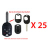 2007 - 2015 Ford Lincoln Remote Key Shell 5B (25 Pack)