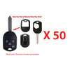 2007 - 2015 Ford Lincoln Remote Key Shell 5B (50 Pack)