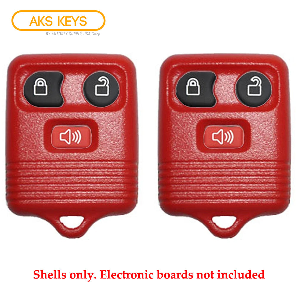 1998 - 2011 Red Ford Remote Shell (2 Pack)