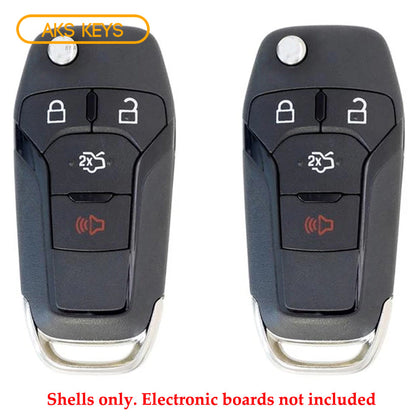 2013 - 2016 Ford Fusion Remote Flip Key Shell for FCC# N5F-A08TAA (2 Pack)