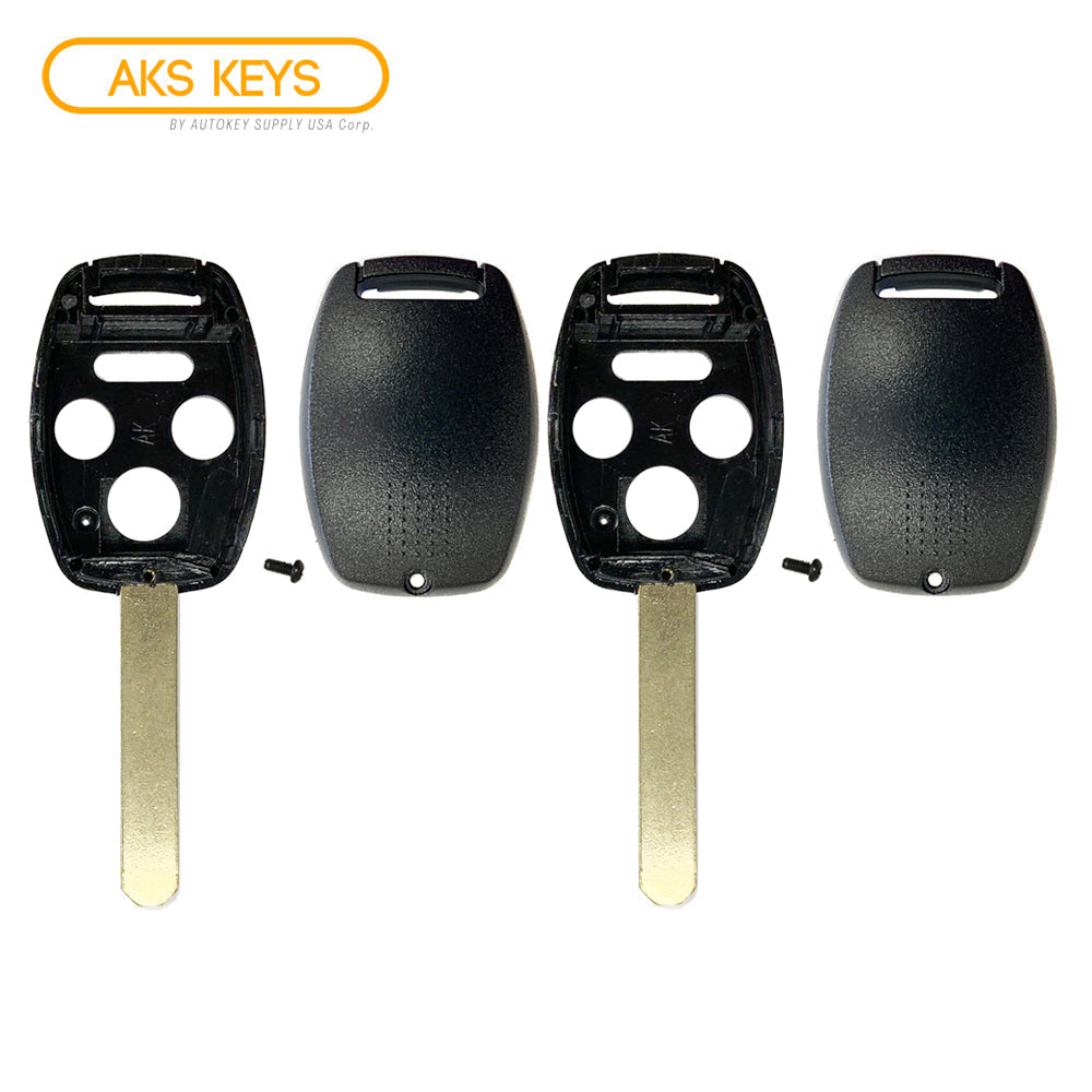 Honda Remote Key Shell 4B W/O Chip Holder (2 Pack)
