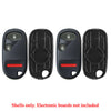 New Replacement Remote Keyless Fob Case Shell 3B for Honda FCC# OUCG8D-344H-A (2 Pack)
