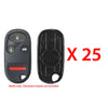 New Replacement Remote Keyless Fob Case Shell 4B for Honda FCC# OUCG8D-344H-A (25 Pack)