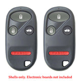 New Replacement Remote Keyless Fob Case Shell 4B for Acura / Honda FCC# KOBUTAH2T (2 Pack)