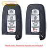 New Smart Prox Replacement Remote Keyless Case Shell Housing For Hyundai Kia (2 Pack)