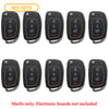 Hyundai Remote Head Flip Key Shell for FCC# TQ8-RKE-4F16 (10 Pack)