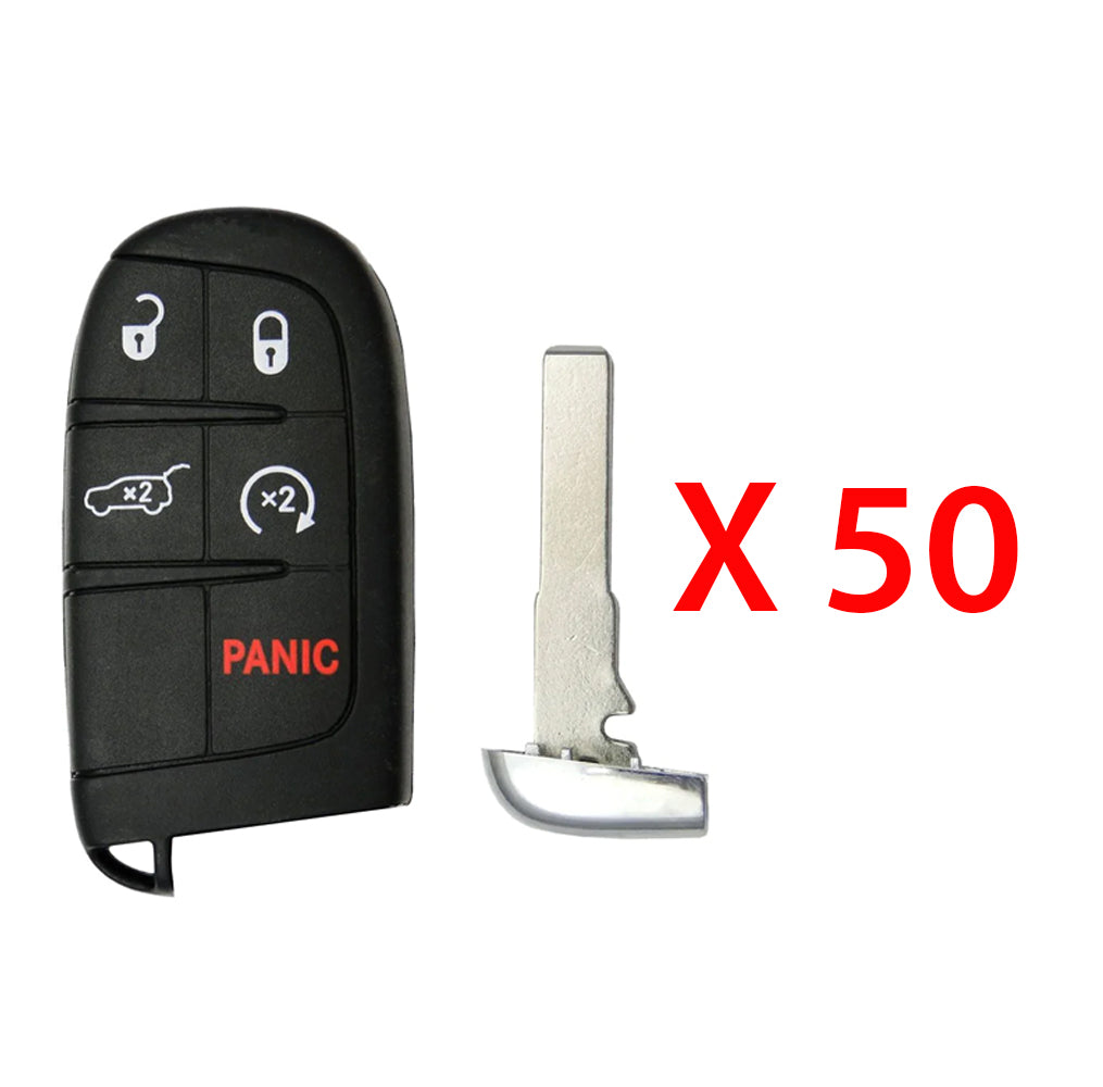 Jeep Smart Key Shell Pad 5B for FCC# M3N-40821302 - SIP22 (50 Pack)