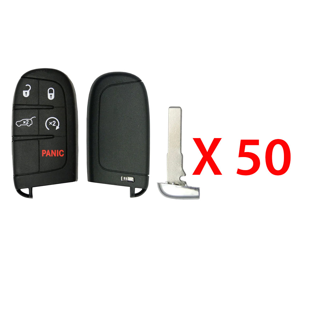 Jeep Smart Key Shell Pad 5B for FCC# M3N-40821302 - SIP22 (50 Pack)