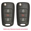 New Replacement Case Shell Housing Flip Fob Remote Head Flip Key For Kia (2 Pack)