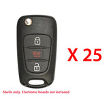 New Replacement Case Shell Housing Flip Fob Remote Head Flip Key For Kia (25 Pack)