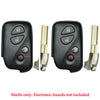 2010 - 2012 Lexus Smart Key Remote Shell  4B for FCC# HYQ14ACX (2 Pack)