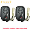 2010 - 2012 Lexus Smart Key Remote Shell  4B for FCC# HYQ14ACX (2 Pack)